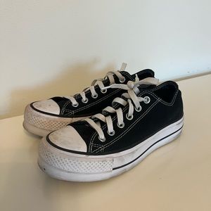Used Converse Custom Platform Low Top Black